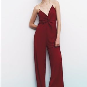Zara Chain Strap Knotted Jumpsuit